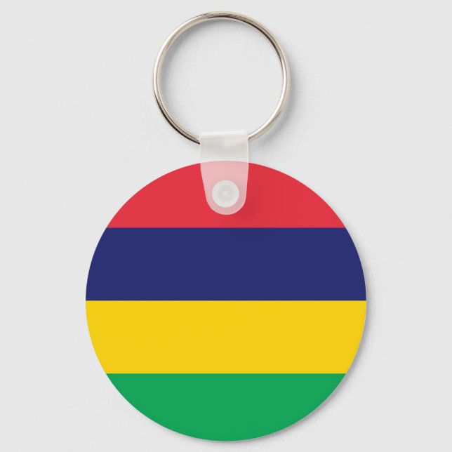 Flagge von Mauritius Schlüsselanhänger (Vorderseite)