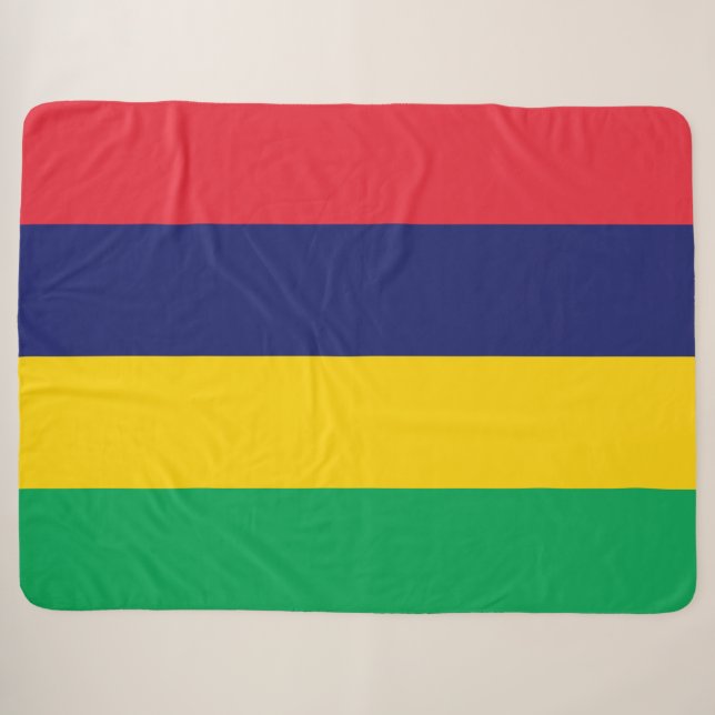 Flagge von Mauritius Sherpadecke (Vorderseite (Horizontal))