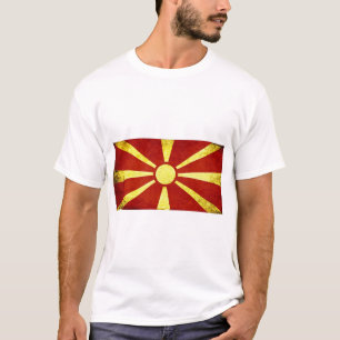Flagge von Mazedonien T-Shirt