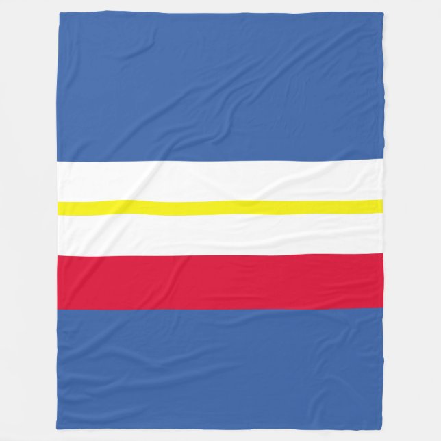 Flagge von Mecklenburg Fleece Blanket (Vorderseite)