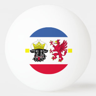 Flagge von Mecklenburg-Vorpommern Tischtennisball