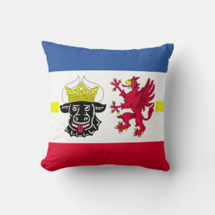 Flagge von Mecklenburg-Western Pommern Keuchkissen Kissen