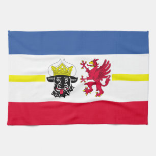 Flagge von Mecklenburg-Western Pommern Küchen Towe Geschirrtuch