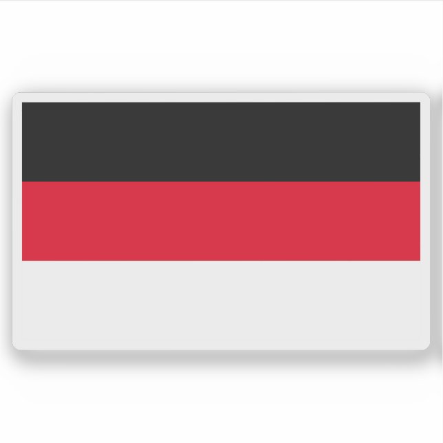 Flagge von Memmingen, Deutschland Aufkleber (Vorderseite)