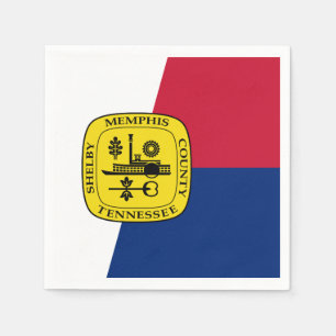 Flagge von Memphis, Tennessee Napkins Serviette