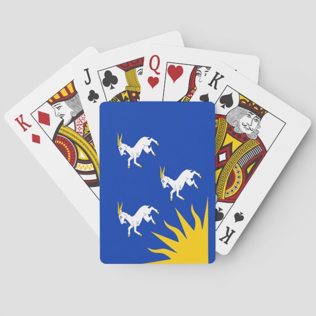 Flagge von Merionethshire Playing Cards Spielkarten (Rückseite)