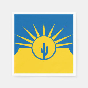 Flagge von Mesa, Arizona Papier Napkins Serviette
