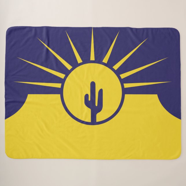 Flagge von Mesa (Arizona, USA) Sherpadecke (Vorderseite (Horizontal))