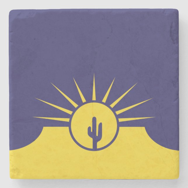 Flagge von Mesa (Arizona, USA) Steinuntersetzer (Vorderseite)