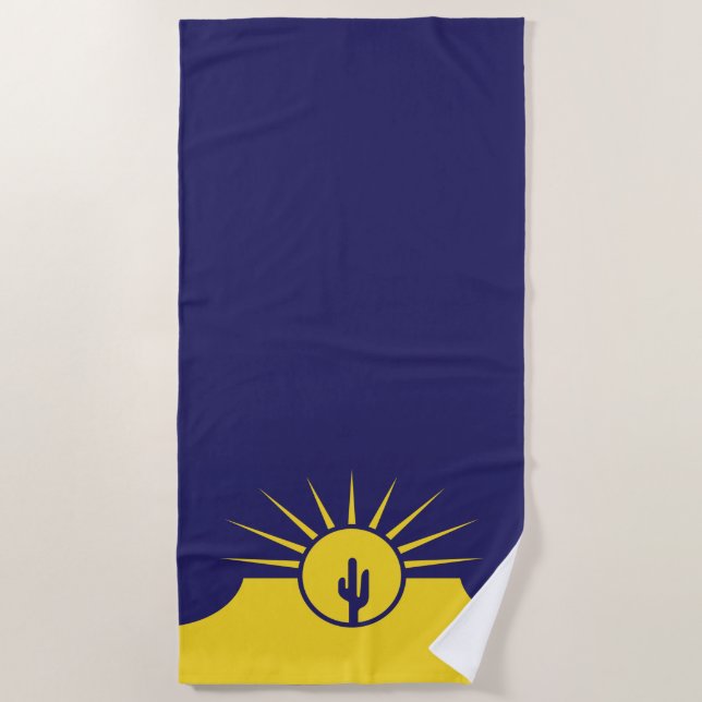 Flagge von Mesa (Arizona, USA) Strandtuch (Vorderseite)