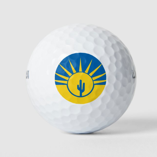 Flagge von Mesa, Golfplätze von Arizona Golfball (Vorderseite)