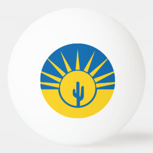 Flagge von Mesa, Ping-Pong-Ball von Arizona Tischtennisball