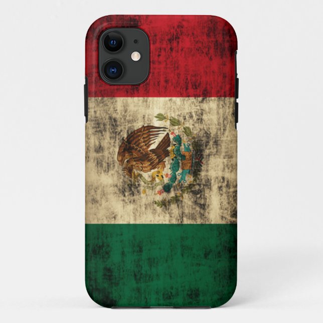 Flagge von Mexiko beunruhigte Case-Mate iPhone 5 Case-Mate iPhone Hülle (Rückseite)