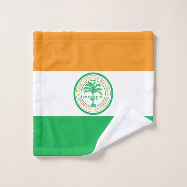 Flagge von Miami, Florida-Waschtuch Waschlappen (Waschlappen)