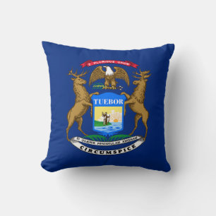 Flagge von Michigan Kissen