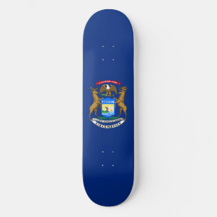 Flagge von Michigan Skateboard