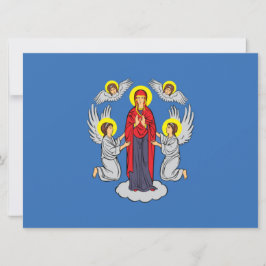 Flagge von Minsk (Belarus) Karte