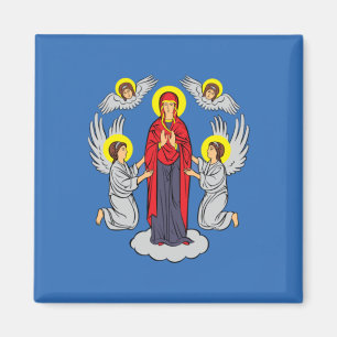 Flagge von Minsk (Belarus) Magnet