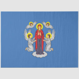 Flagge von Minsk (Belarus) Seidenpapier