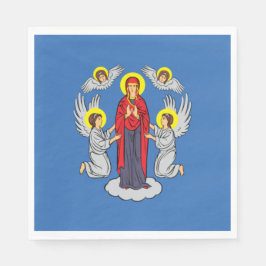 Flagge von Minsk (Belarus) Serviette
