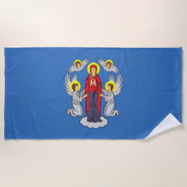 Flagge von Minsk (Belarus) Strandtuch