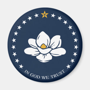 Flagge von Mississippi (2020) Magnet