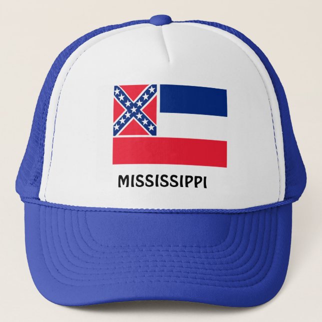 Flagge von Mississippi Truckerkappe (Vorderseite)