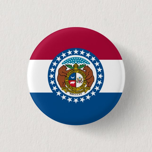 Flagge von Missouri, Flagge von Missouri Button (Vorderseite)