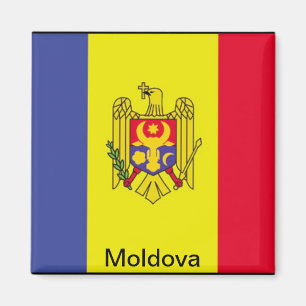 Flagge von Moldau Magnet