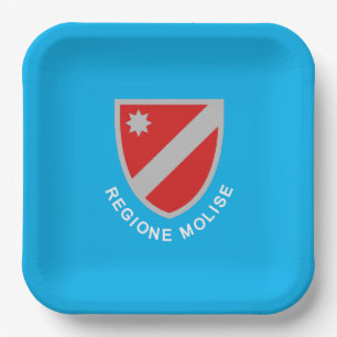 Flagge von Molise (Italien) Pappteller