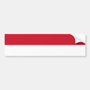 Flagge von Monaco Autoaufkleber