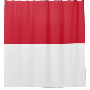 Flagge von Monaco Duschvorhang