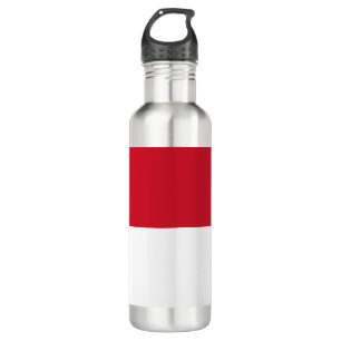 Flagge von Monaco Edelstahlflasche