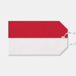 Flagge von Monaco Geschenkanhänger