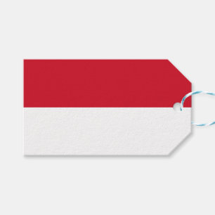 Flagge von Monaco Geschenkanhänger