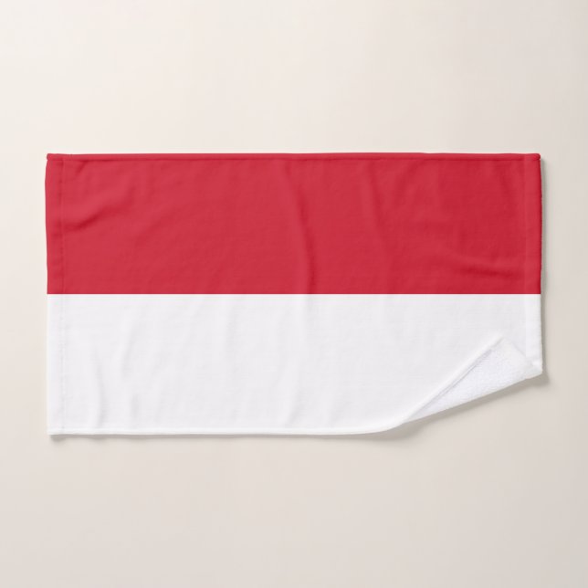 Flagge von Monaco Handtuch (Handtuch)