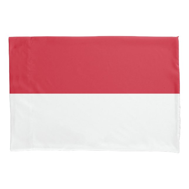 Flagge von Monaco Kissenbezug (Vorderseite)