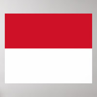 Flagge von Monaco