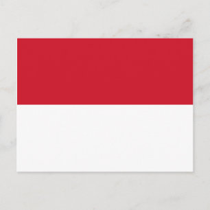 Flagge von Monaco Postkarte