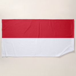 Flagge von Monaco Strandtuch