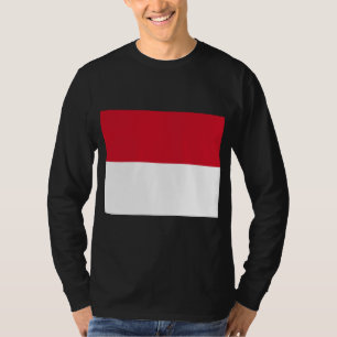 Flagge von Monaco T-Shirt