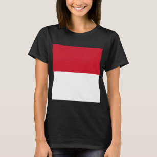 Flagge von Monaco T-Shirt