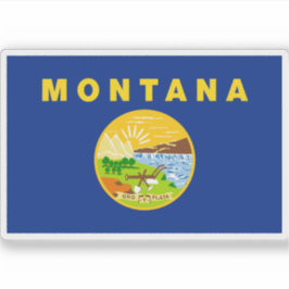 Flagge von Montana Aufkleber