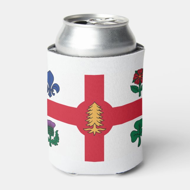 Flagge von Montreal, Quebec Can Cooler Dosenkühler (Kanne Vorderseite)