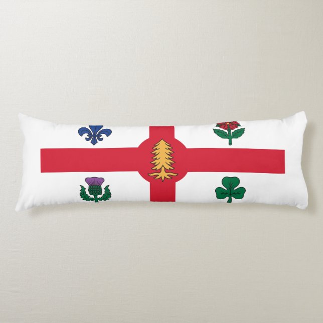 Flagge von Montreal, Quebec-Kissen Seitenschläferkissen (Vorderseite)