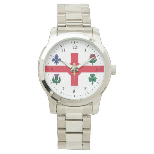 Flagge von Montreal, Quebec Watch Armbanduhr