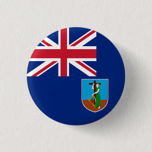 Flagge von Montserrat Button