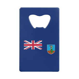 Flagge von Montserrat Geldbeutel Flaschenöffner