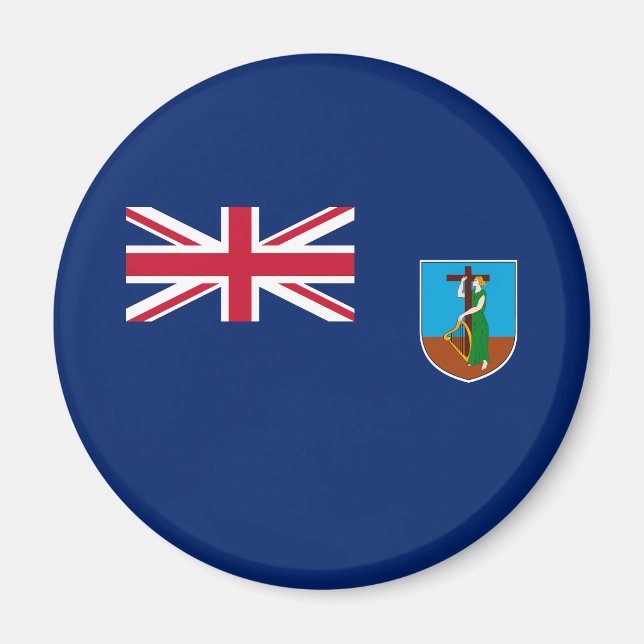 Flagge von Montserrat Magnet (Vorne)