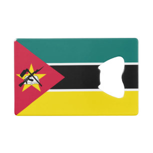 Flagge von Mosambik Geldbeutel Flaschenöffner